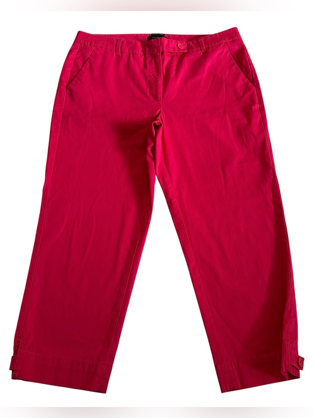 Talbots The Perfect Skimmer Reddish Pink Crop Pants Women’s Size 12